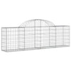 Vidaxl Schanskorf Gewölbe 200x30x60 80 cm verzinktes Eisen