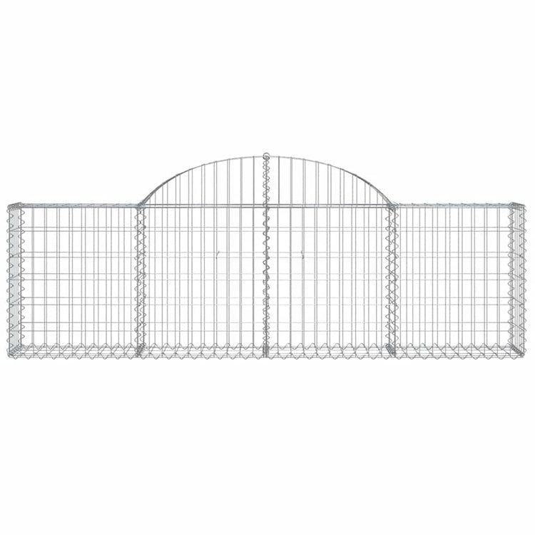 Vidaxl Schanskorf Gewölbe 200x30x60 80 cm verzinktes Eisen