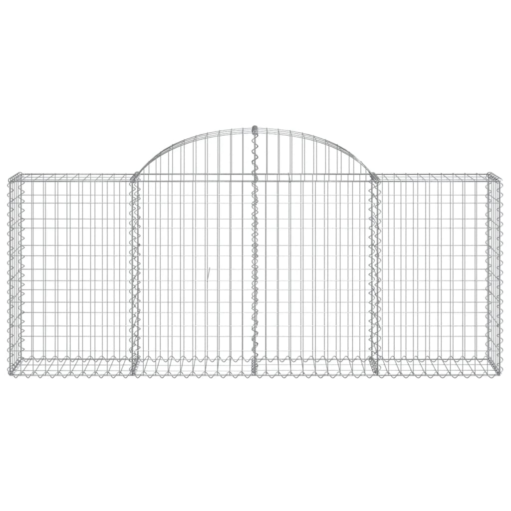 Vidaxl Schanskorf Gewölbe 200x30x80 100 cm verzinktes Eisen