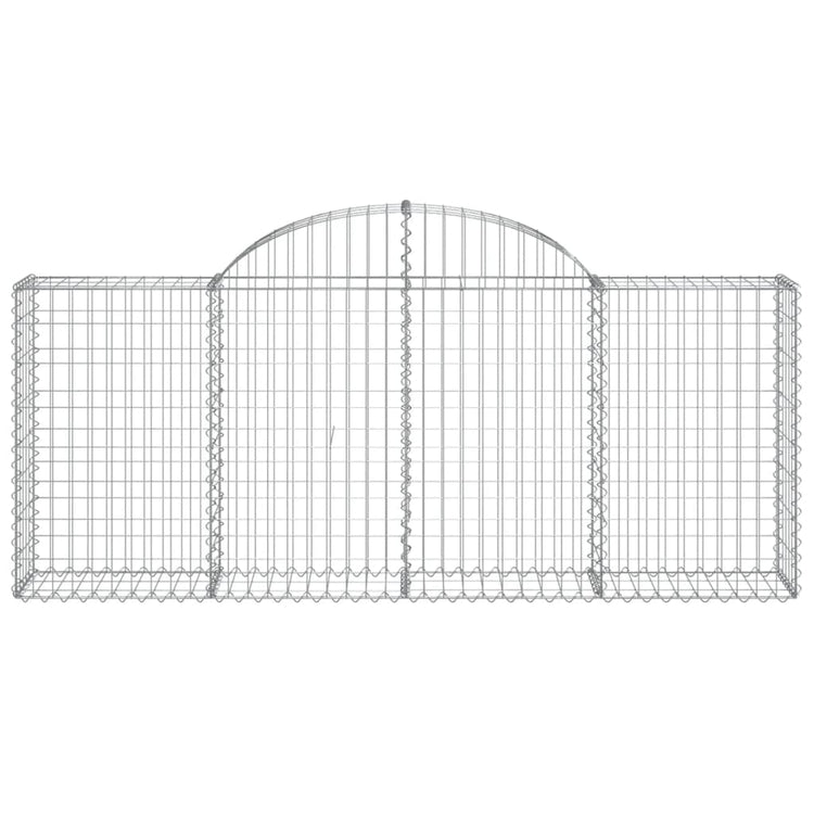 Vidaxl Schanskorf Gewölbe 200x30x80 100 cm verzinktes Eisen