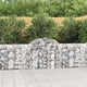 Vidaxl Schanskorf Gewölbe 200x30x80 100 cm verzinktes Eisen