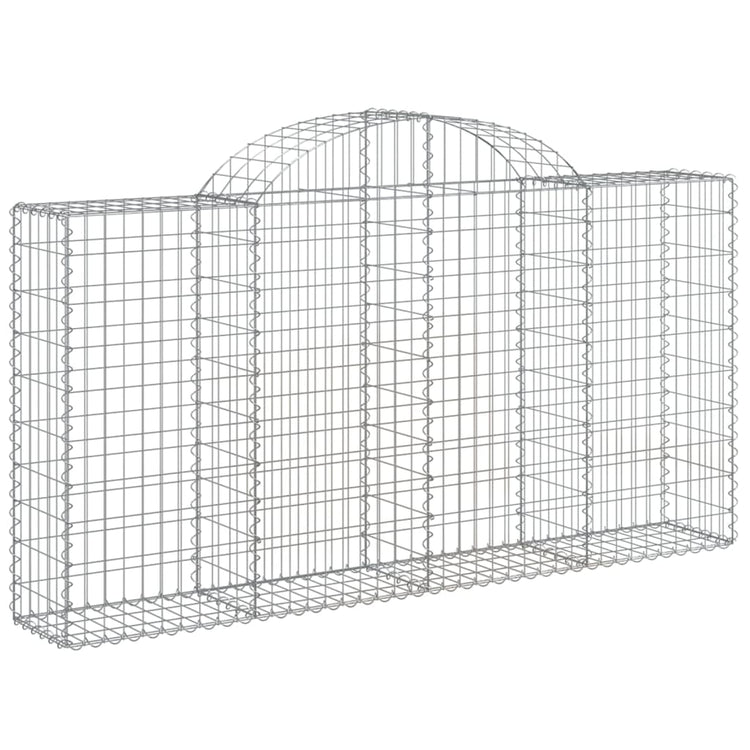 Vidaxl Schanskorf Gewölbe 200x30x100 120 cm verzinktes Eisen