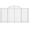 Vidaxl Schanskorf Gewölbe 200x30x100 120 cm verzinktes Eisen