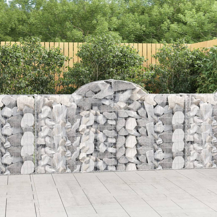 Vidaxl Schanskorf Gewölbe 200x30x100 120 cm verzinktes Eisen