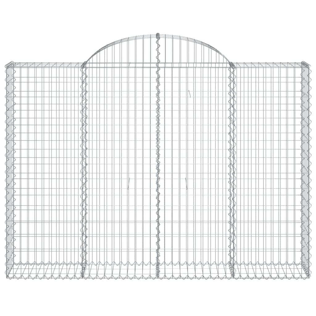 Vidaxl Schanskorf Gewölbe 200x30x140 160 cm verzinktes Eisen