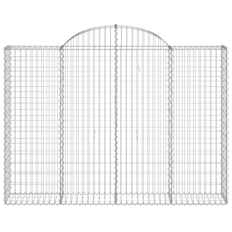 Vidaxl Schanskorf Gewölbe 200x30x140 160 cm verzinktes Eisen
