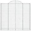Vidaxl Schanskorf Gewölbe 200x30x180 200 cm verzinktes Eisen
