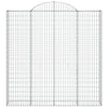 Vidaxl Schanskorf Gewölbe 200x30x200 220 cm verzinktes Eisen