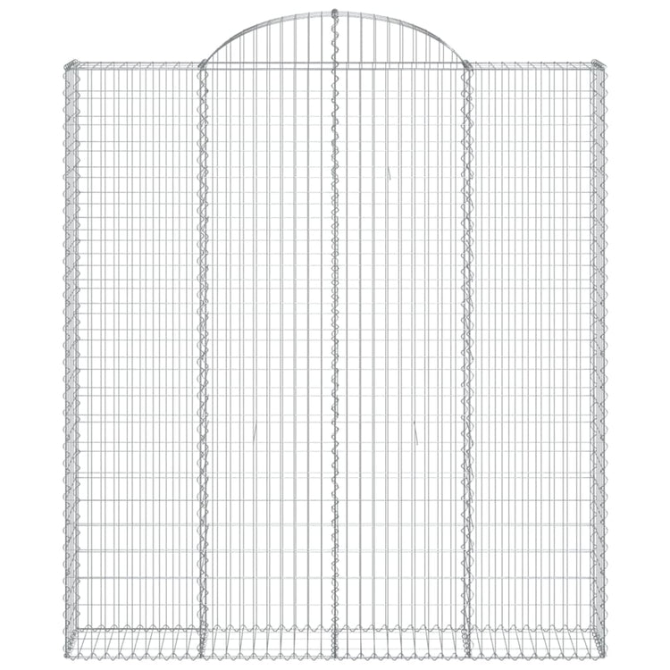 Vidaxl Schanskorf Gewölbe 200x30x220 240 cm verzinktes Eisen