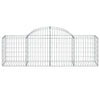 Vidaxl Schanskorf Gewölbe 200x50x60 80 cm verzinktes Eisen
