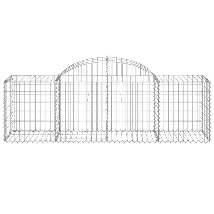 Vidaxl Schanskorf Gewölbe 200x50x60 80 cm verzinktes Eisen