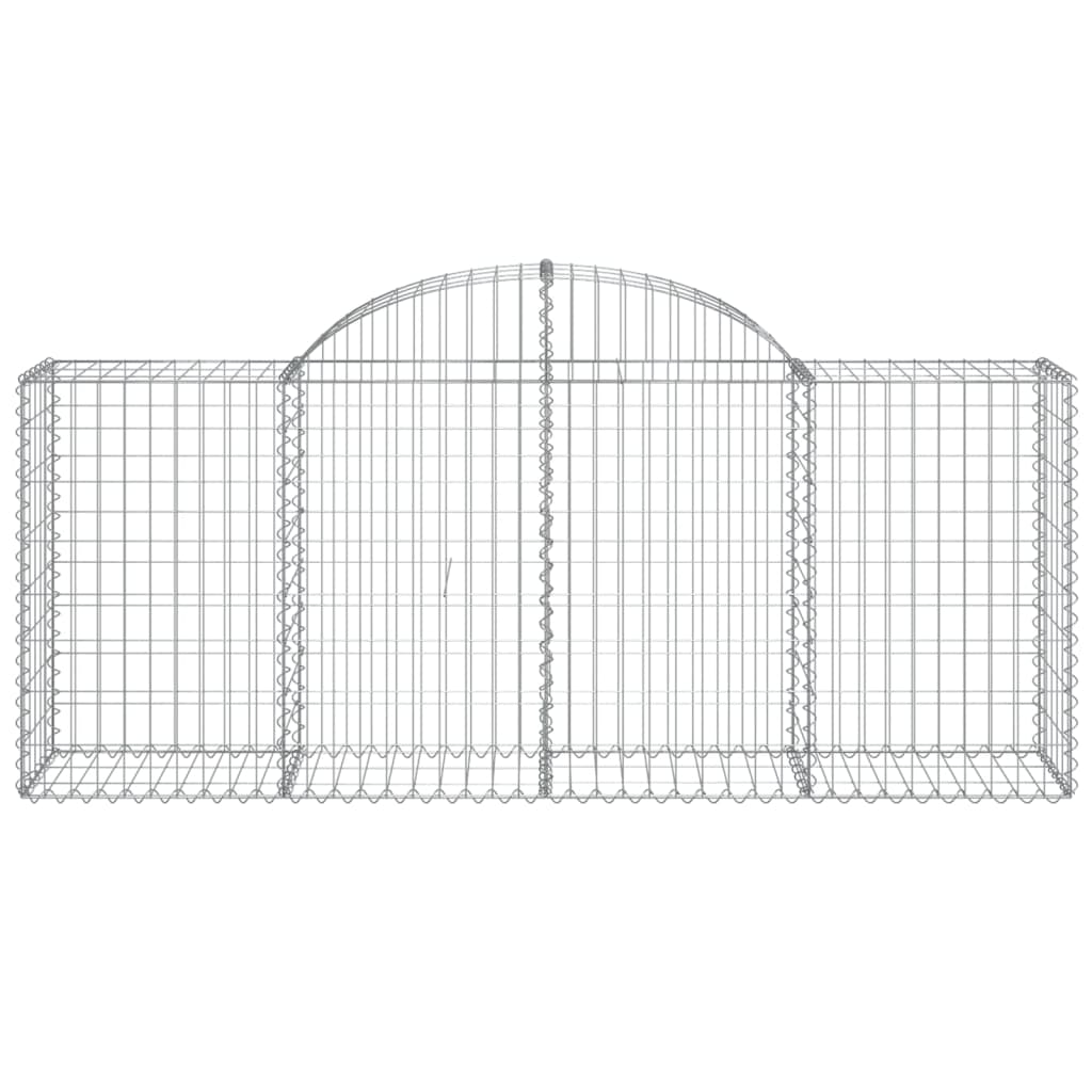 Vidaxl Schanskorf Gewölbe 200x50x80 100 cm verzinktes Eisen