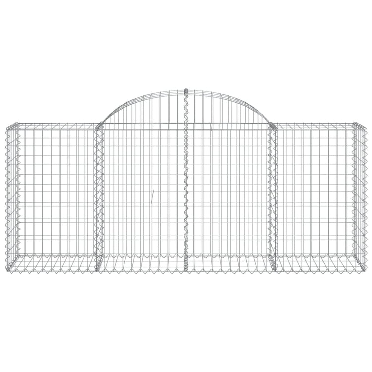 Vidaxl Schanskorf Gewölbe 200x50x80 100 cm verzinktes Eisen