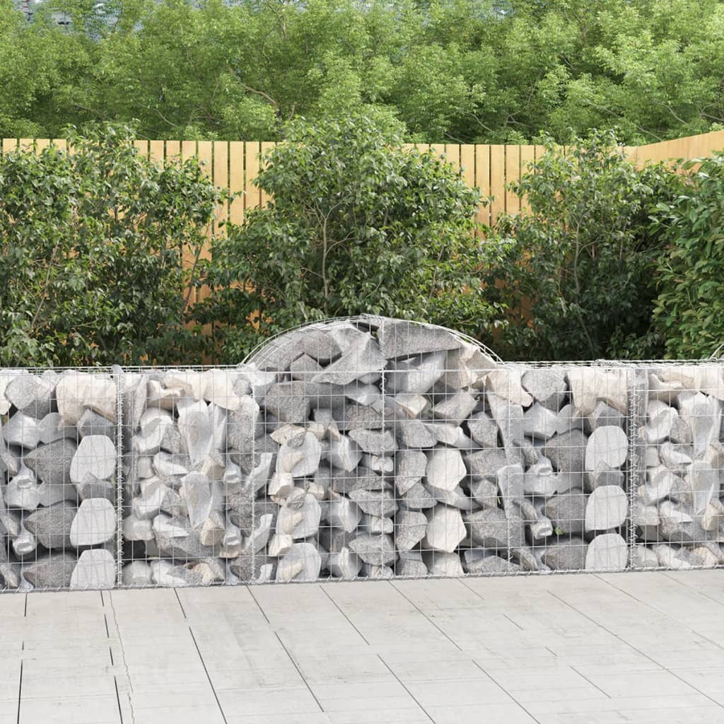 Vidaxl Schanskorf Gewölbe 200x50x80 100 cm verzinktes Eisen