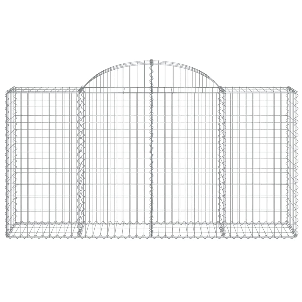 Vidaxl Schanskorf Gewölbe 200x50x100 120 cm verzinktes Eisen