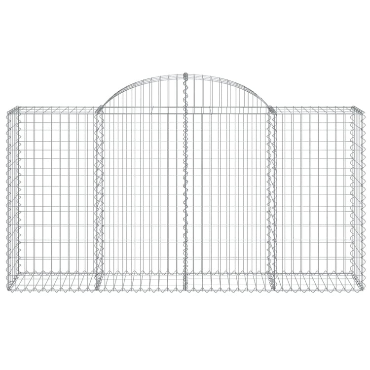 Vidaxl Schanskorf Gewölbe 200x50x100 120 cm verzinktes Eisen