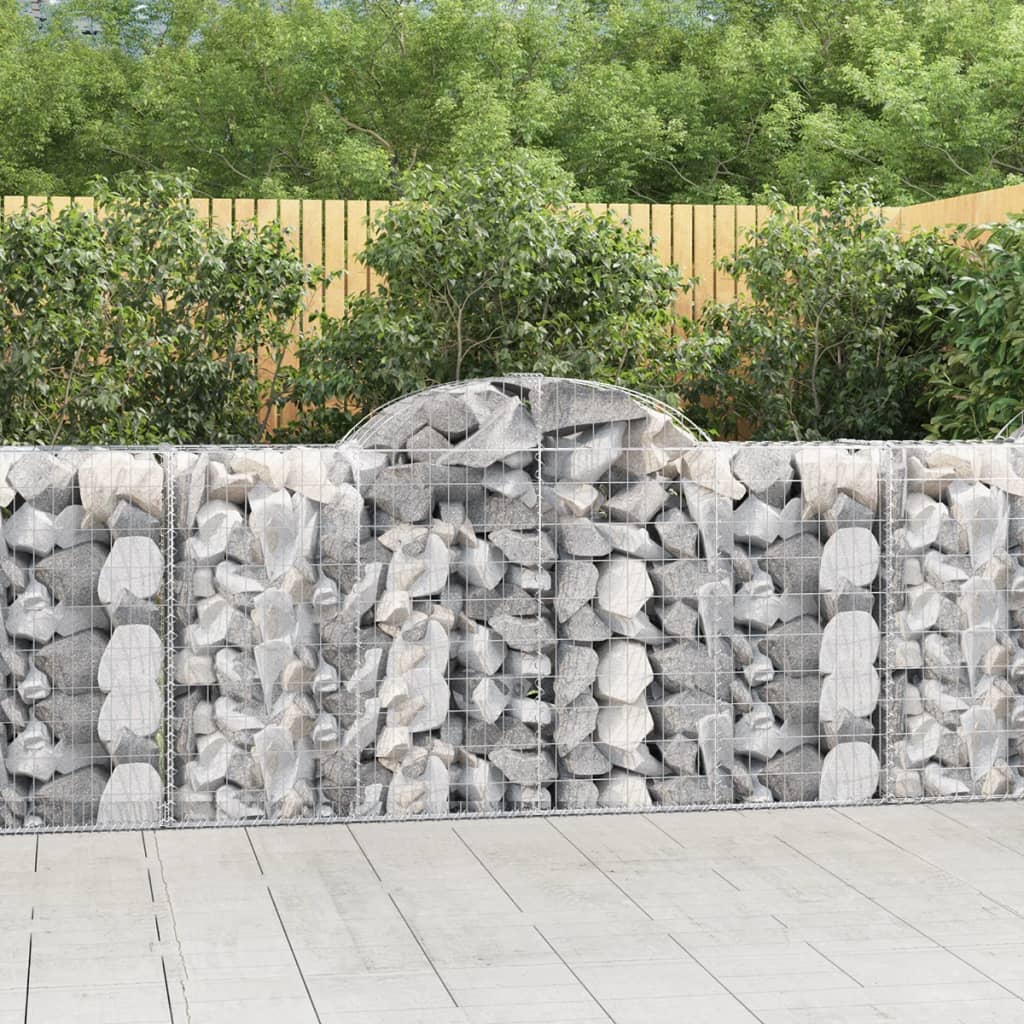 Vidaxl Schanskorf Gewölbe 200x50x100 120 cm verzinktes Eisen