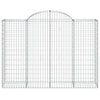 Vidaxl Schanskorf Gewölbe 200x50x140 160 cm verzinktes Eisen