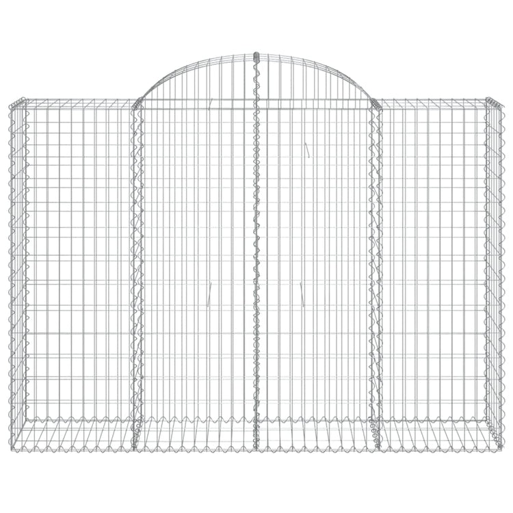 Vidaxl Schanskorf Gewölbe 200x50x140 160 cm verzinktes Eisen