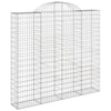 Vidaxl Schanskorf Gewölbe 200x50x180 200 cm verzinktes Eisen