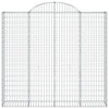 Vidaxl Schanskorf Gewölbe 200x50x180 200 cm verzinktes Eisen