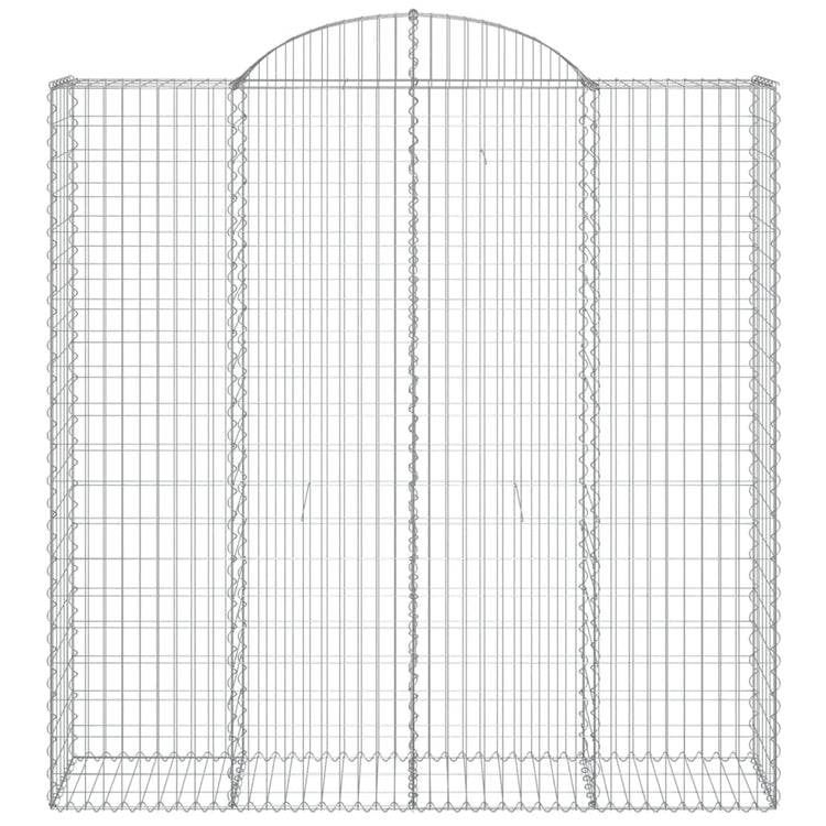 Vidaxl Schanskorf Gewölbe 200x50x200 220 cm verzinktes Eisen