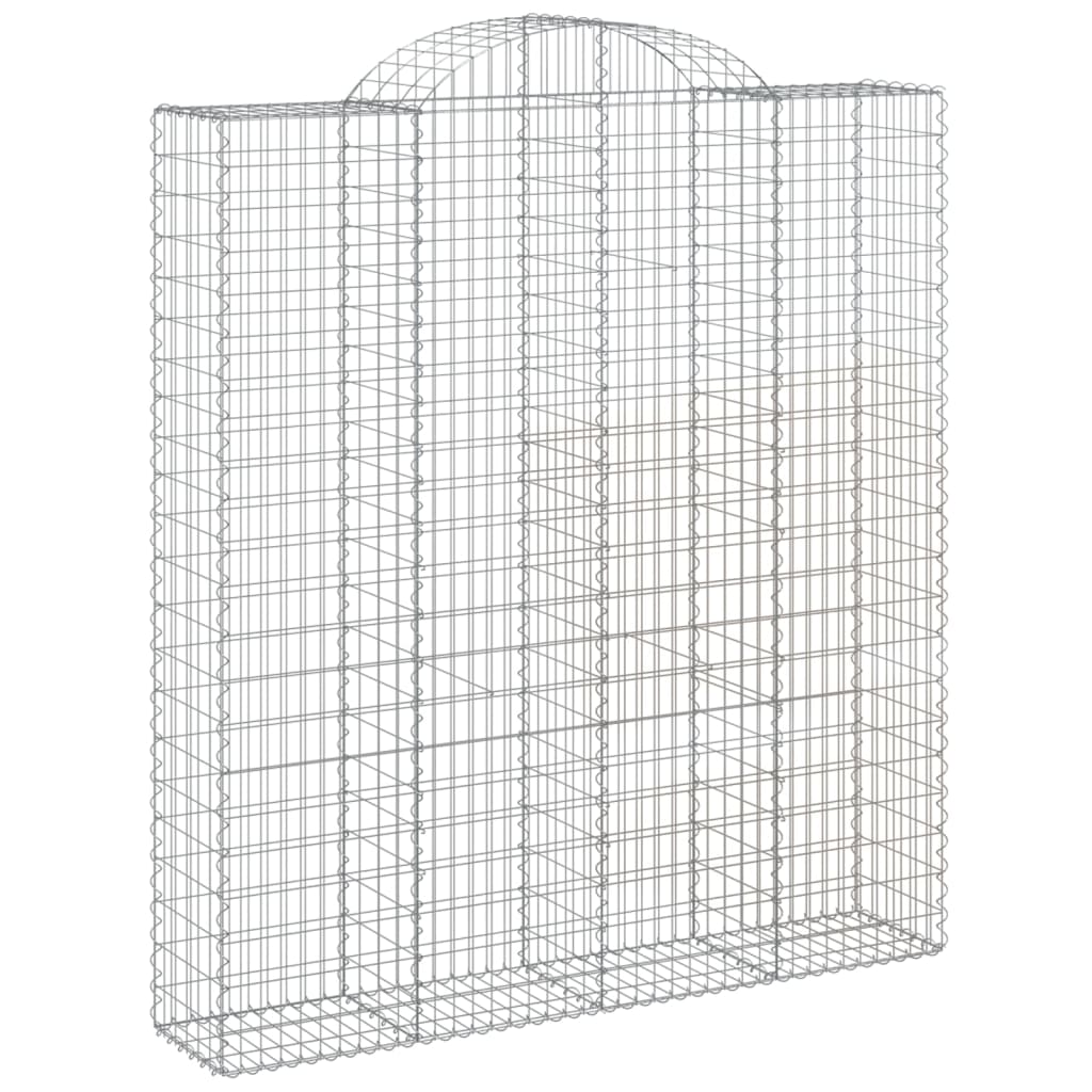 Vidaxl Schanskorf Gewölbe 200x50x220 240 cm verzinktes Eisen