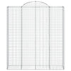 Vidaxl Schanskorf Gewölbe 200x50x220 240 cm verzinktes Eisen