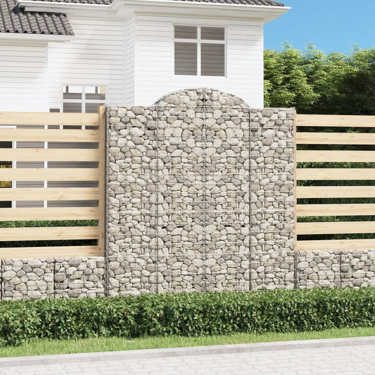 Vidaxl Schanskorf Gewölbe 200x50x220 240 cm verzinktes Eisen