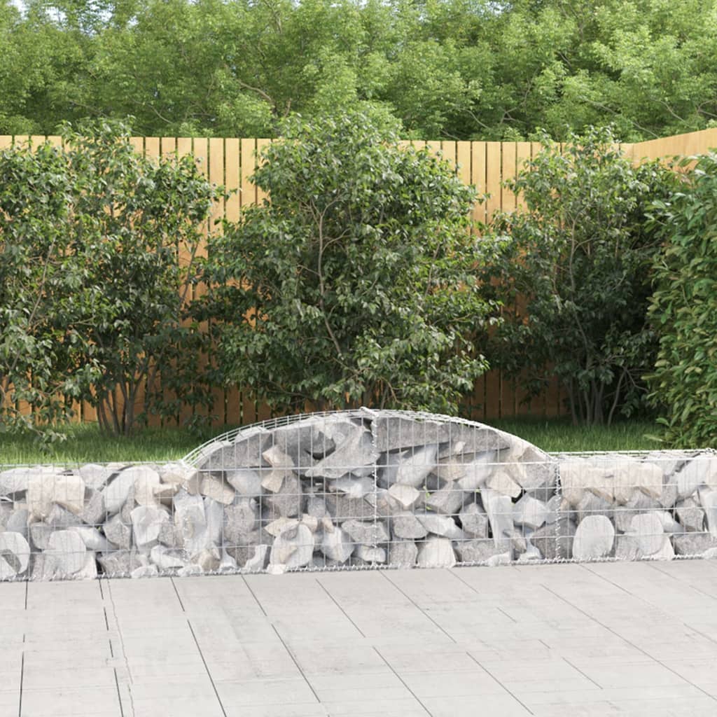 VIDAXL SCHANSKORF VULTED 300 x 30 x 40 60 cm verzinktes Eisen