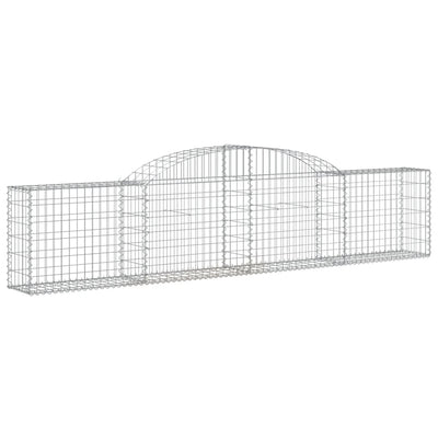 Vidaxl Schanskorf Gewölbe 300x30x60 80 cm verzinktes Eisen