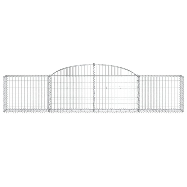 Vidaxl Schanskorf Gewölbe 300x30x60 80 cm verzinktes Eisen