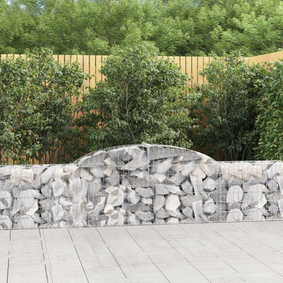 Vidaxl Schanskorf Gewölbe 300x30x60 80 cm verzinktes Eisen