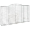 Vidaxl Schanskorf Gewölbe 300x30x160 180 cm verzinktes Eisen