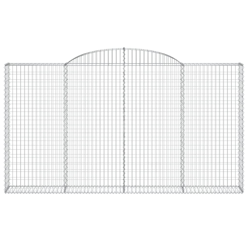 Vidaxl Schanskorf Gewölbe 300x30x160 180 cm verzinktes Eisen