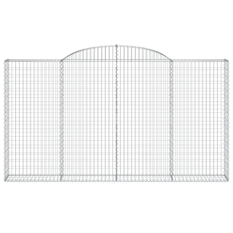 Vidaxl Schanskorf Gewölbe 300x30x160 180 cm verzinktes Eisen