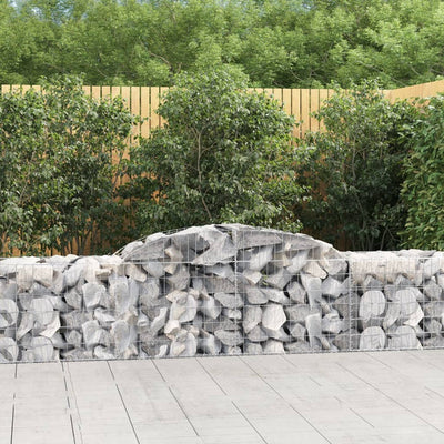 Vidaxl Schanskorf Gewölbe 300x50x60 80 cm verzinktes Eisen