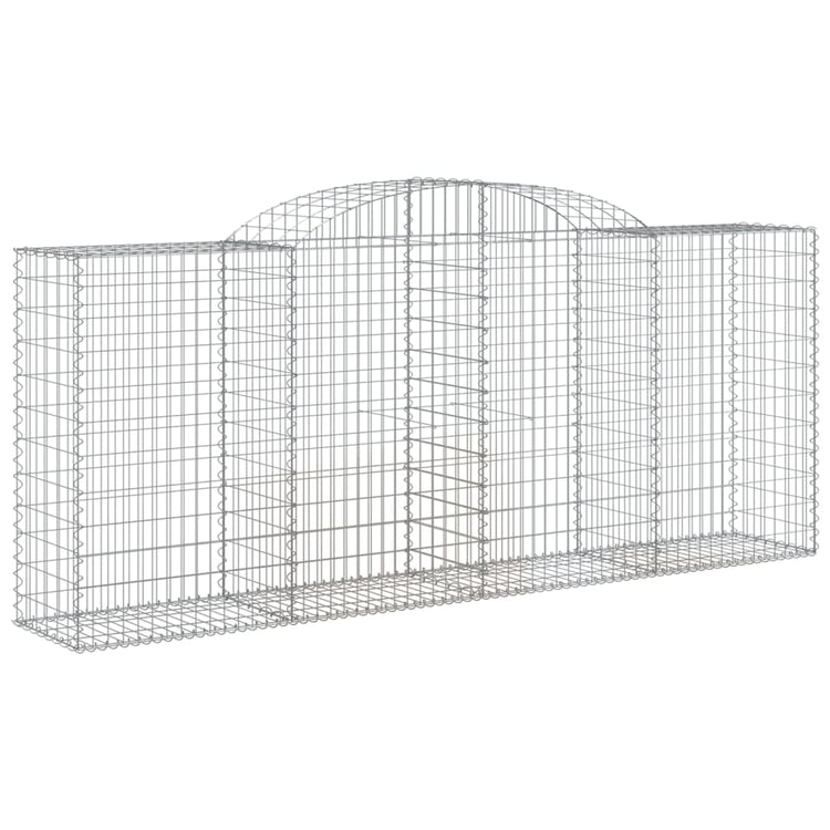 Vidaxl Schanskorf Gewölbe 300x50x120 140 cm verzinktes Eisen