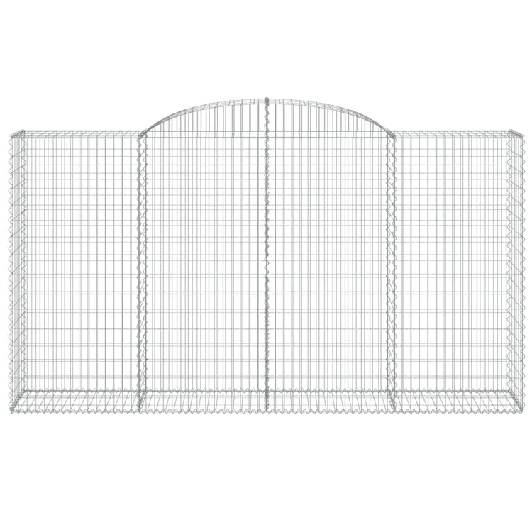Vidaxl Schanskorf Gewölbe 300x50x160 180 cm verzinktes Eisen