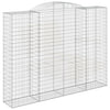 VIDAXL SCHANSKORF VULTED 300X50X220 240 cm verzinktes Eisen