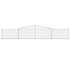 Vidaxl Schanskorf Gewölbe 400x30x60 80 cm verzinktes Eisen