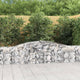 Vidaxl Schanskorf Gewölbe 400x30x60 80 cm verzinktes Eisen
