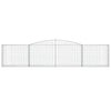 VIDAXL SCHANSKORF VALLED 400 x 30 x 80 100 cm verzinktes Eisen