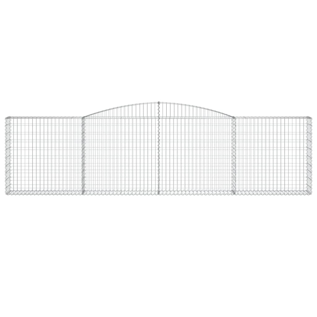 Vidaxl Schanskorf Gewölbe 400x30x100 120 cm verzinktes Eisen