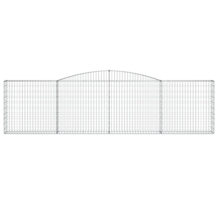 Vidaxl Schanskorf Gewölbe 400x30x100 120 cm verzinktes Eisen