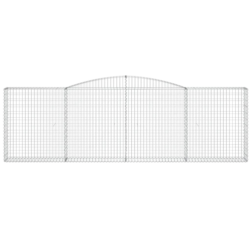 VIDAXL SCHANSKORF VALLED 400X30X120 140 cm verzinktes Eisen