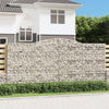 Vidaxl Schanskorf Gewölbe 400x30x180 200 cm verzinktes Eisen
