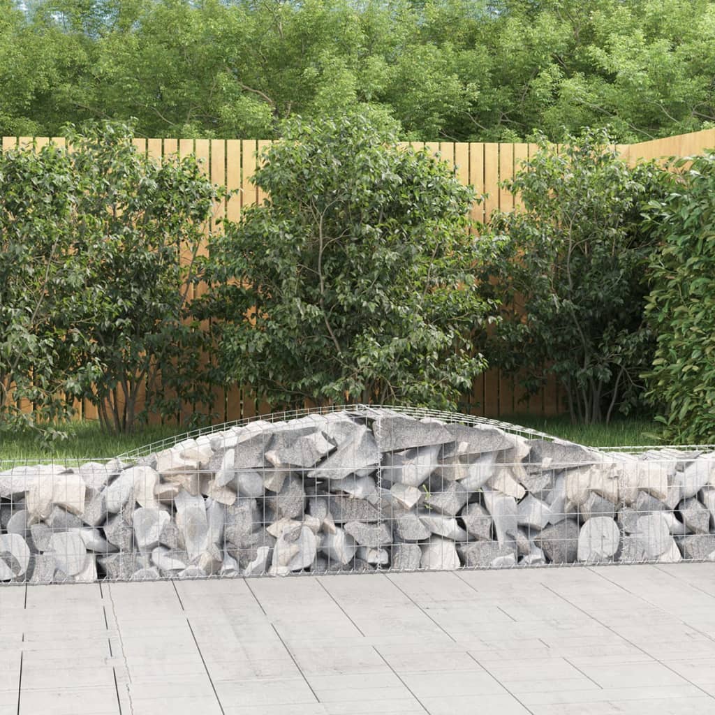 Vidaxl Schanskorf Gewölbe 400x50x40 60 cm verzinktes Eisen