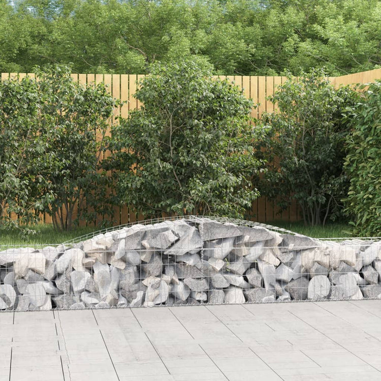 Vidaxl Schanskorf Gewölbe 400x50x40 60 cm verzinktes Eisen