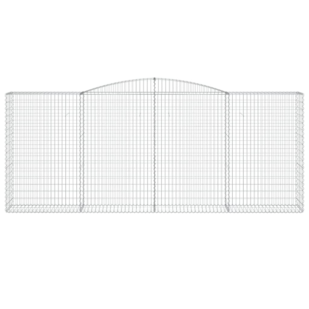 Vidaxl Schanskorf Gewölbe 400x50x160 180 cm verzinktes Eisen